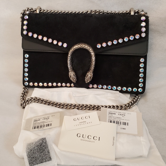 Gucci Handbags - Gucci Dionysus small crystal shoulder bag